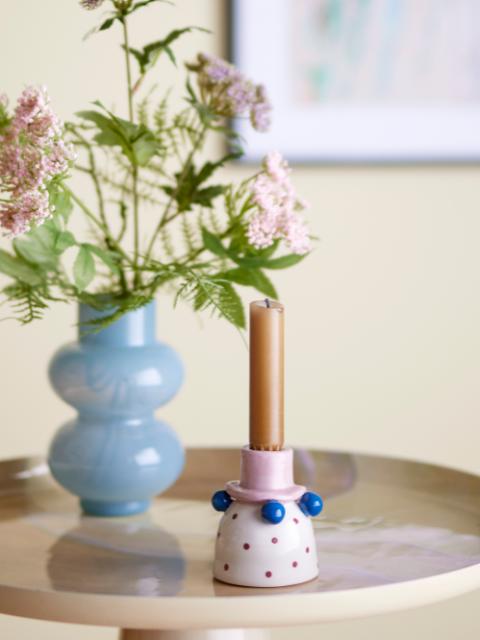 Tacana Candle Holder, Multi, Stoneware