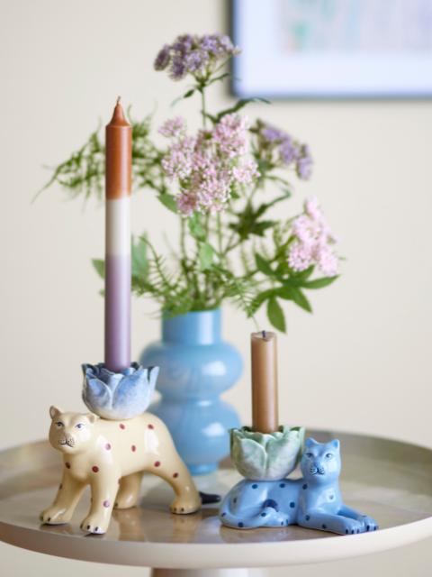 Rory Candle Holder, Multi, Stoneware