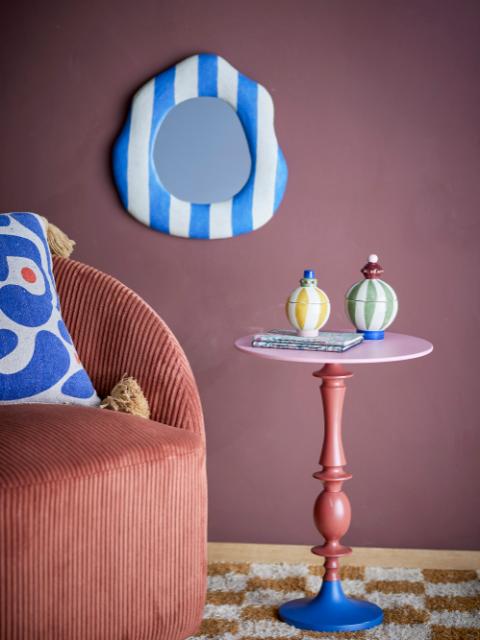 Annan Side Table, Red, Aluminum