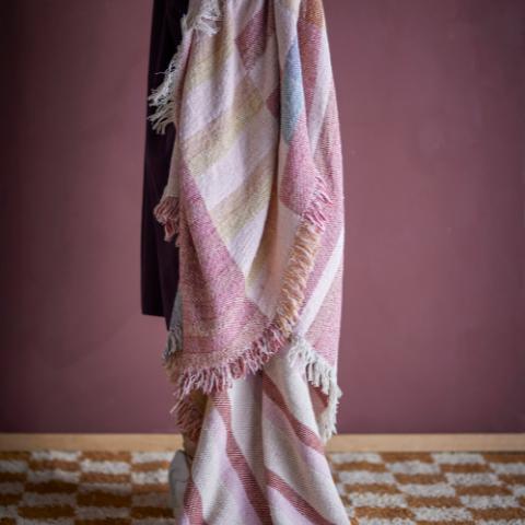 Lane Plaid, Multicolore, Coton recyclé