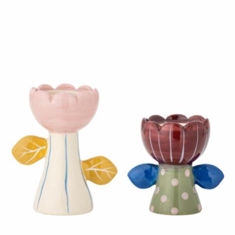 Florita Votive & Candle Holder, Multi, Stoneware