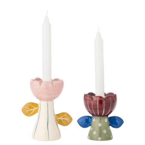Florita Votive & Candle Holder, Multi, Stoneware