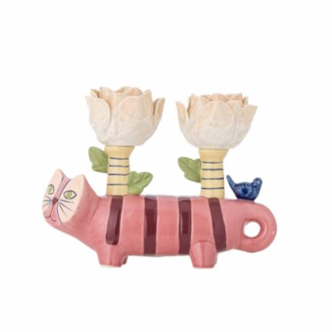 Missy Candle Holder, Multi, Stoneware
