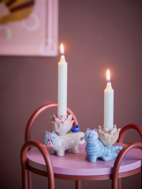 Missy Candle Holder, Multi, Stoneware