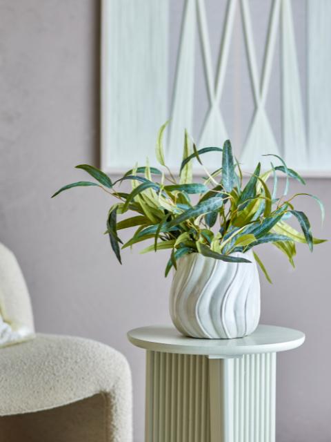 Isidora Flowerpot, White, Stoneware