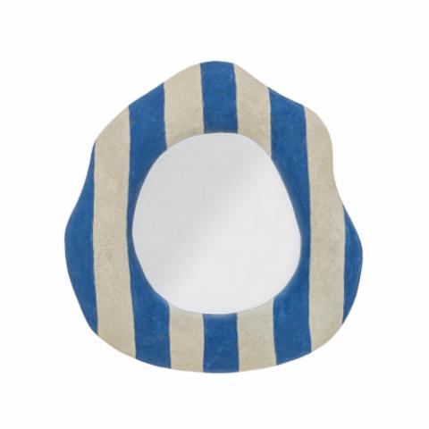 Travis Wall Mirror, Blue, Polyresin