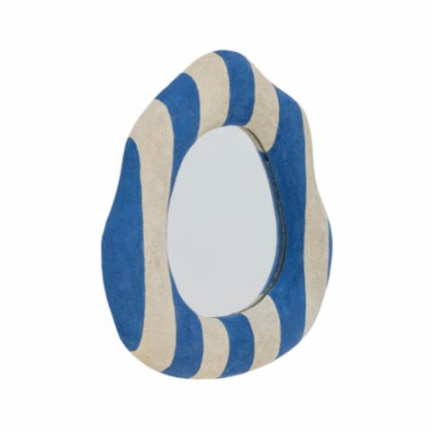Travis Wall Mirror, Blue, Polyresin