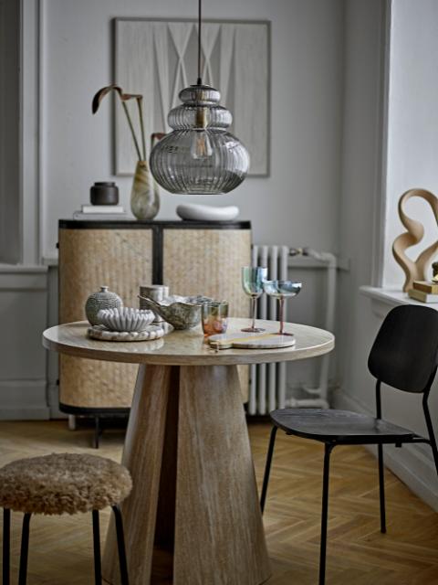 Sybia Pendant Lamp, Grey, Glass