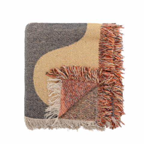 Arni Throw, Brown, Recycled Cotton