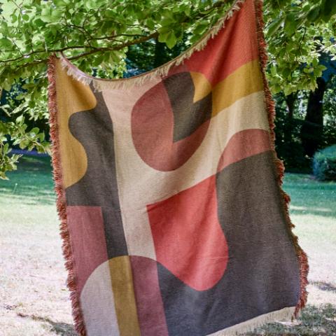 Arni Throw, Multi, Recycled Cotton