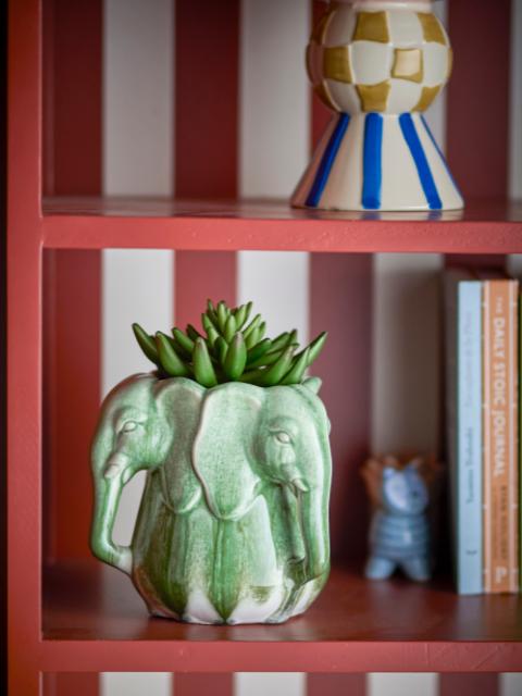 Pontus Vase, Green, Stoneware