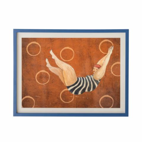 Svela Illustration w/ Frame, Multi, Firwood