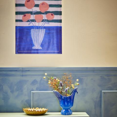 Florinda Illustration avec cadre, Multicolore, Bois de sapin