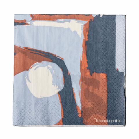 Arty Napkin, Blue, FSC® Mix, Paper