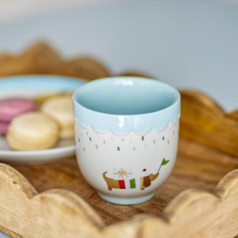 Celebrate Tasse, Bleu, Grès