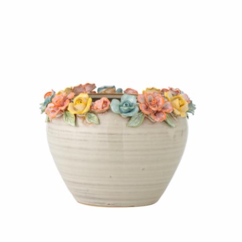 Eanna Flowerpot, Rose, Stoneware