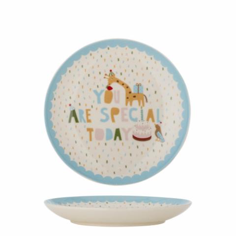 Celebrate Plate, Blue, Stoneware