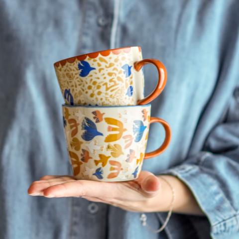 Anniversary Mug, Multicolore, Grès