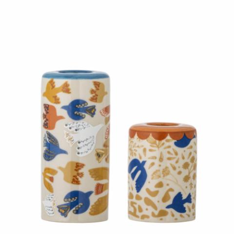 Anniversary Candle Holder, Multi, Stoneware