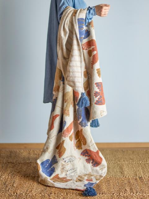 Anniversary Throw, Multi, Recycled Cotton