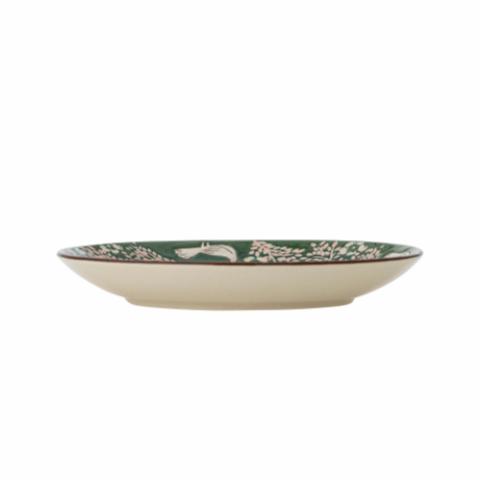 Hezha Plate, Green, Stoneware