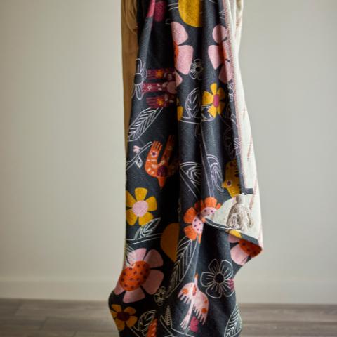 Vivielle Throw, Multi, Recycled Cotton