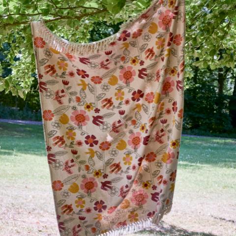 Vivielle Throw, Multi, Recycled Cotton