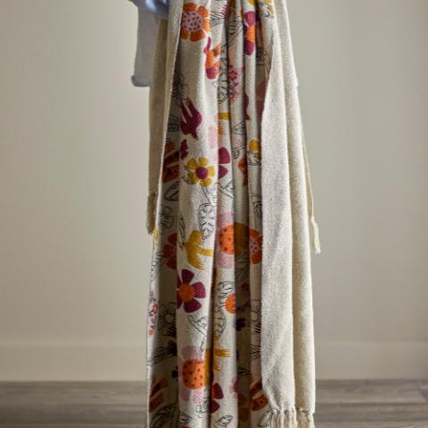 Vivielle Plaid, Multicolore, Coton recyclé