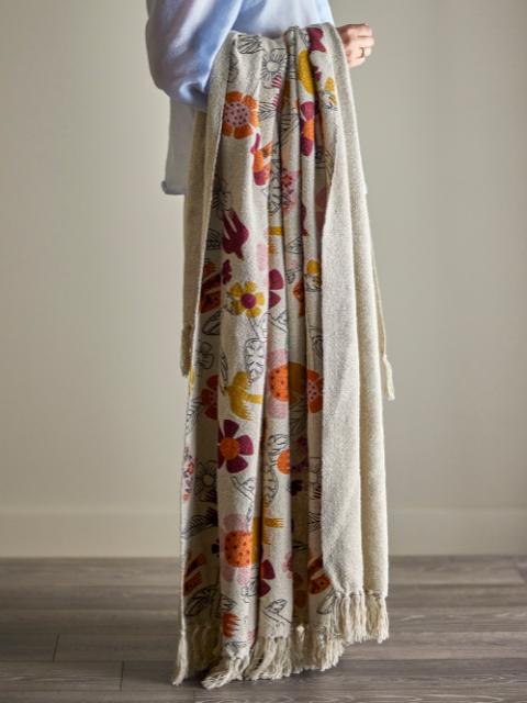 Vivielle Throw, Multi, Recycled Cotton