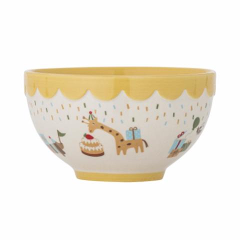 Celebrate Bowl, Yellow, Stoneware