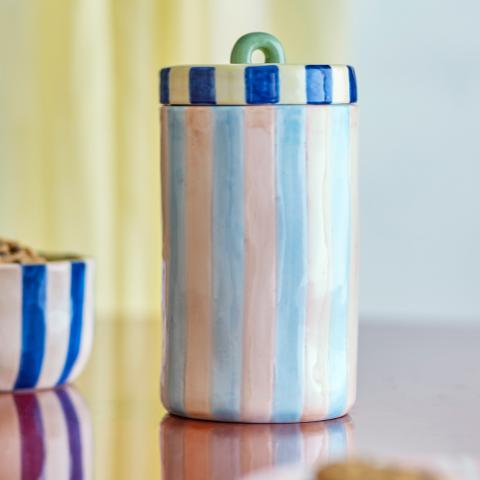 Phoenix Cruche avec couvercle , Multicolore, Grès