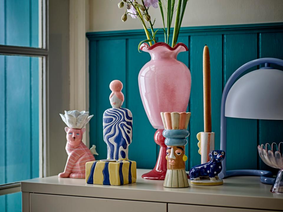 Minio Vase, Bunt, Keramik