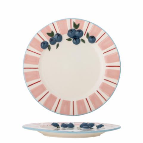 Carry Plate, Rose, Stoneware