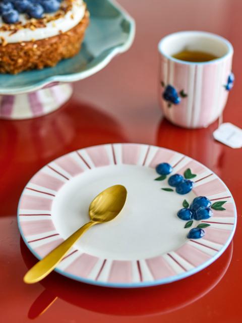 Carry Tallerken, Rosa, Stentøj