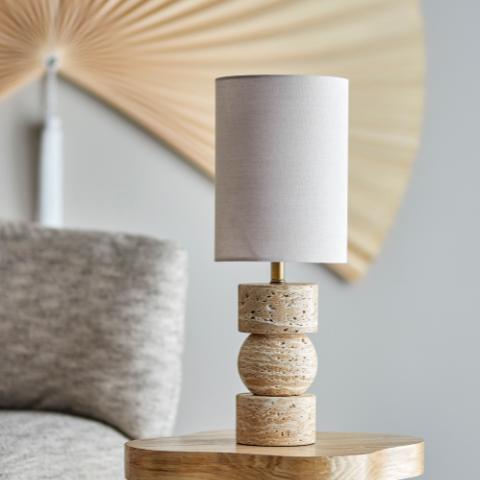 Marci Tischlampe, Natur, Travertin