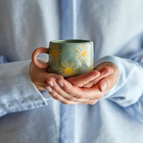 Nini Tasse, Bleu, Grès