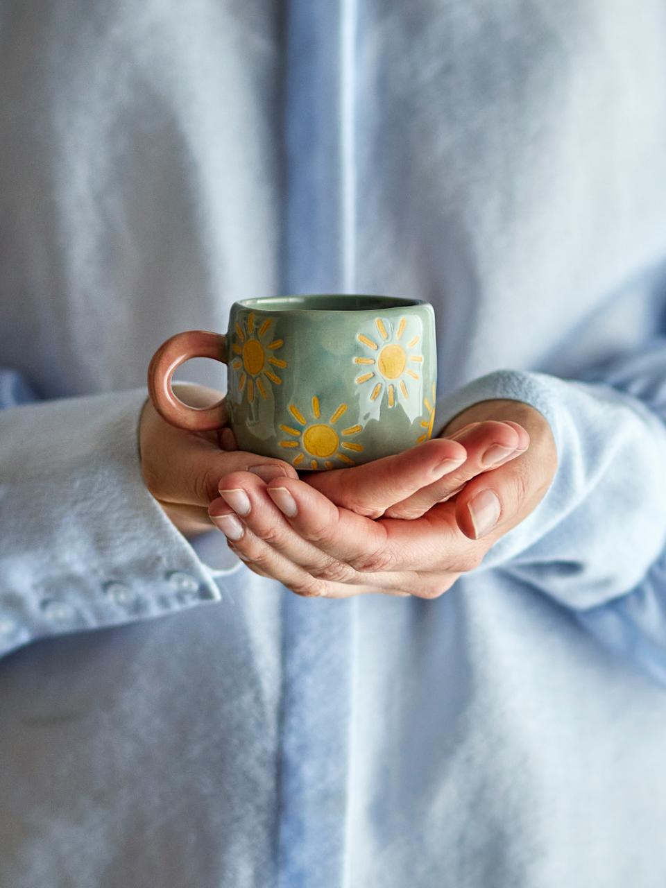 Nini Tasse, Blau, Steingut