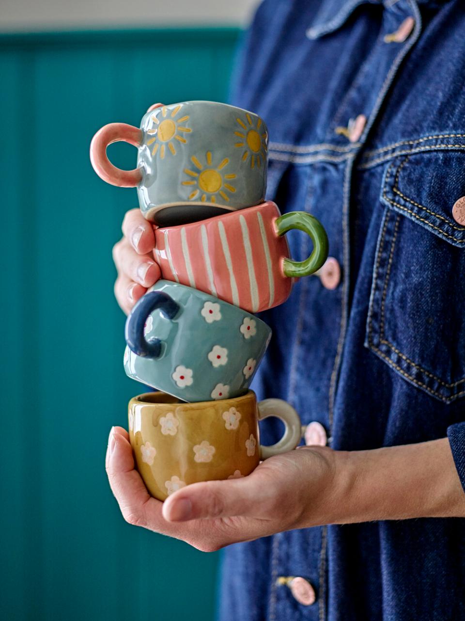 Nini Tasse, Blau, Steingut