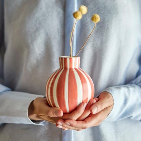 Fian Vase, Orange, Céramique