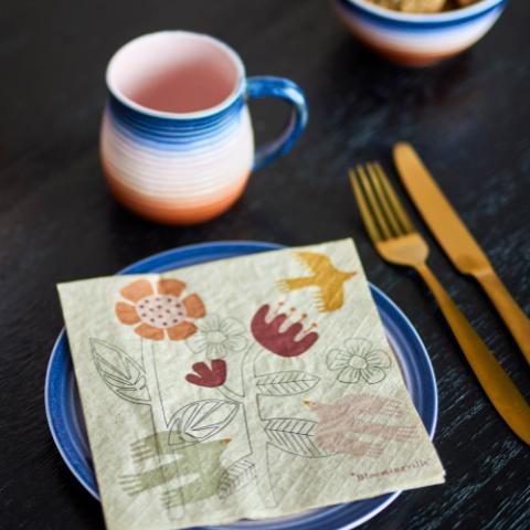 Vivielle Serviette, Multicolore, FSC®Recycled, Paper