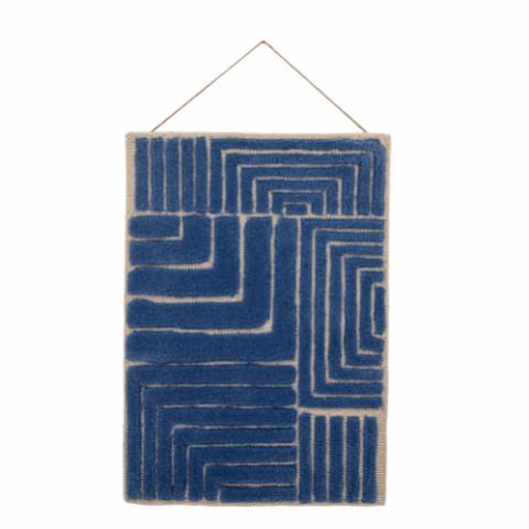 Velva Wall Decor, Blue, Wool OEKO-TEX®