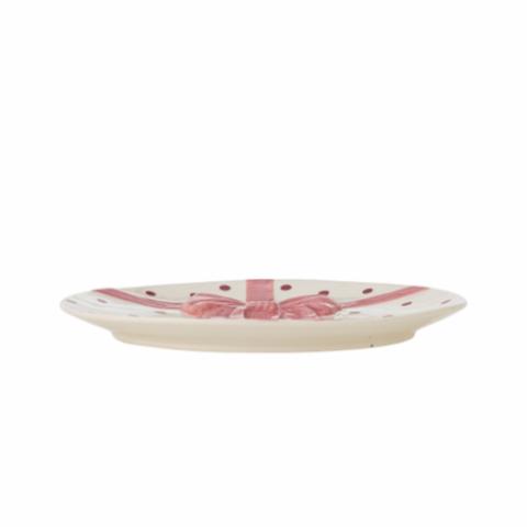 Bowie Plate, Rose, Stoneware