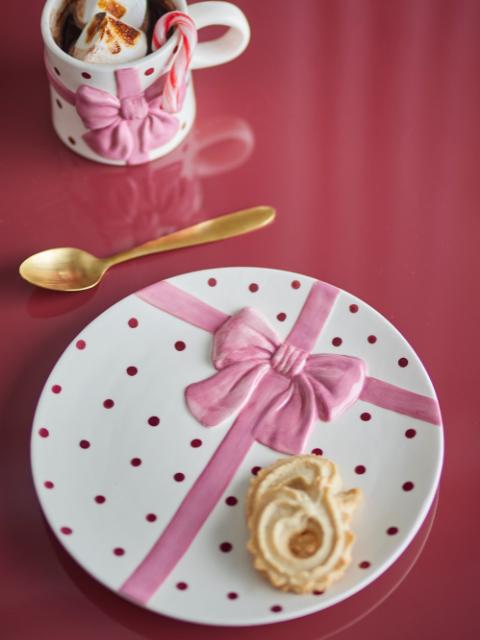 Bowie Plate, Rose, Stoneware