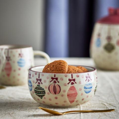 Ornamentia Schale, Rot, Steingut