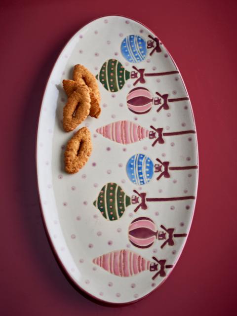 Ornamentia Assiette de service, Rouge, Grès