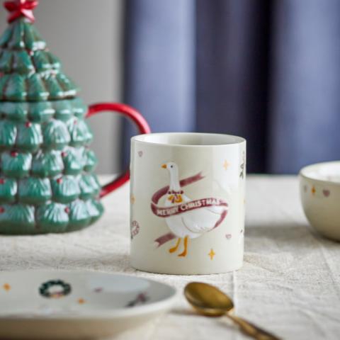 Mary Mug, Red, Stoneware