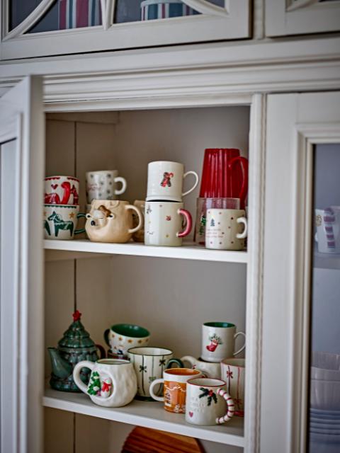 Mary Mug, Red, Stoneware