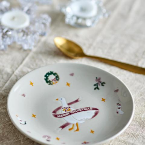 Mary Plate, Red, Stoneware