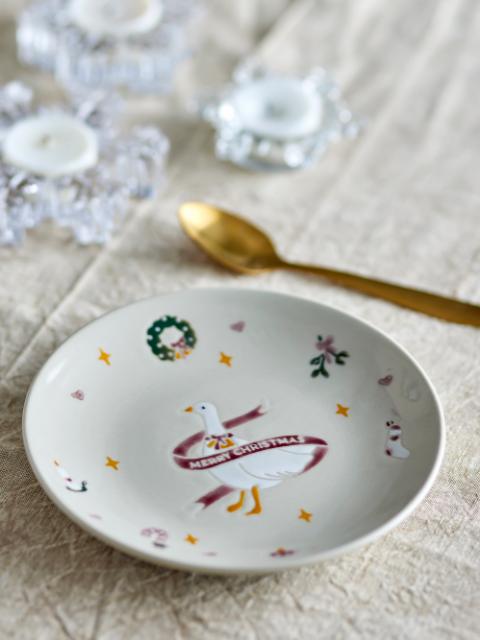 Mary Plate, Red, Stoneware