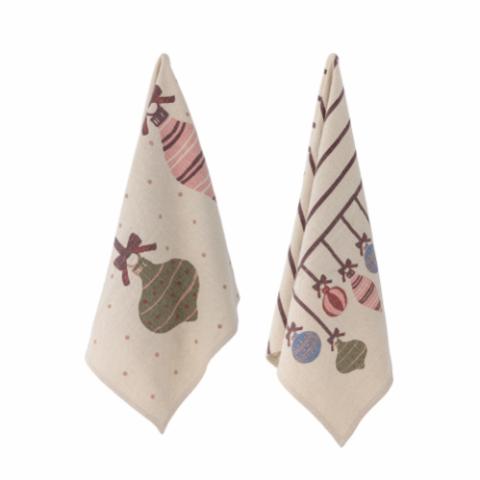 Ornamentia Serviette de cuisine, Multicolore, Coton OEKO-TEX®